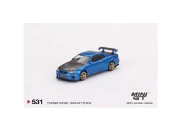 1/64 Nissan Skyline GT-R (R34) Top Secret, bayside blue
