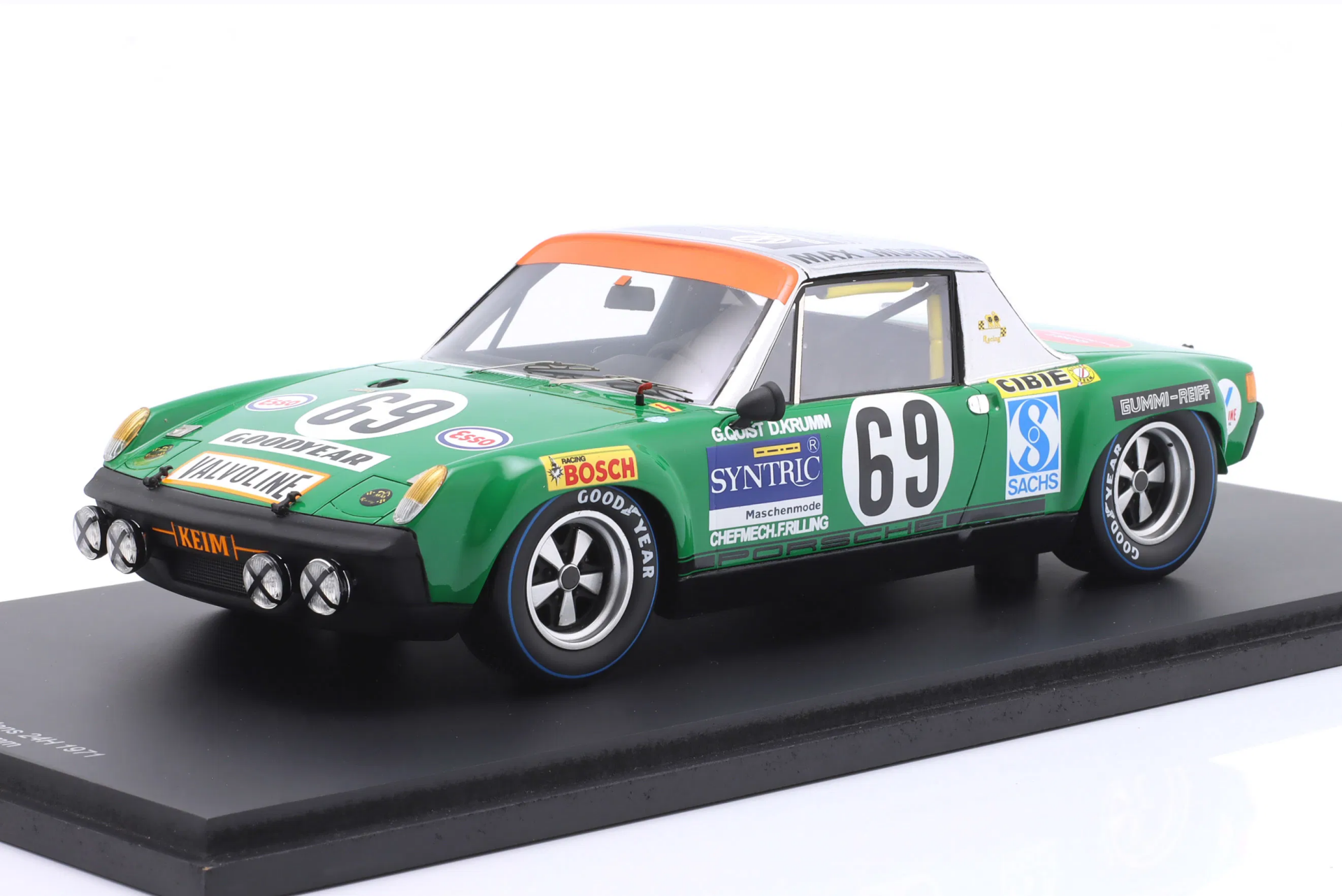 1/18 SPARK-MODEL - PORSCHE - 914/6 GT 1991cc TEAM AUTOHAUS MAX MORITZ GMBH N 69 24h LE MANS 1971 G.QUIST - D.KRUMM