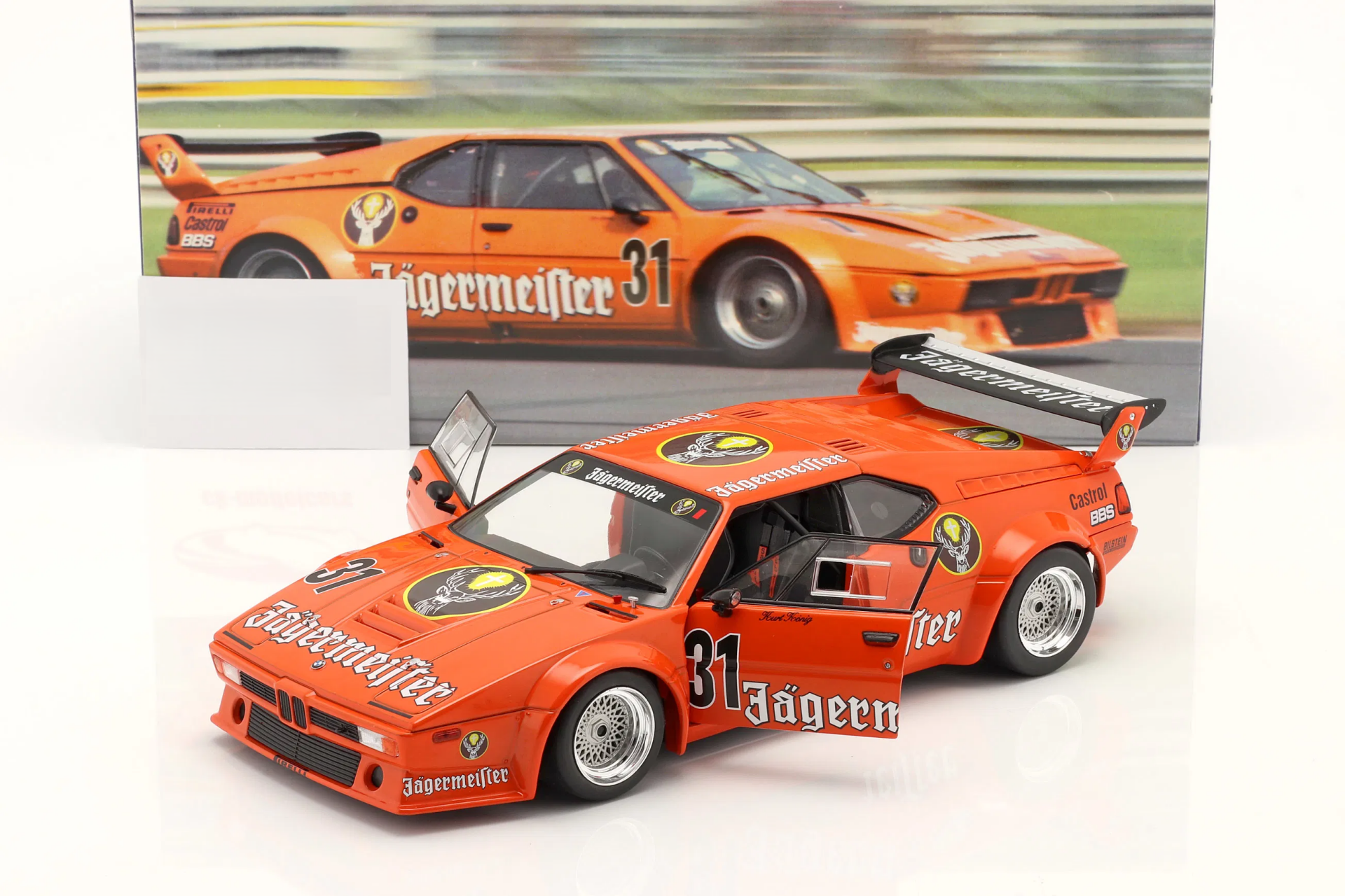 1/18 WERK83 - BMW - M1 PROCAR (E26) TEAM JAGERMEISTER N 31 DRT NURBURGRING 1982 KURT KONIG