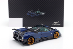 Ön Sipariş - 1/18 Almost Real Pagani Zonda Tricolore blue metallic / golden rims - ALM856201