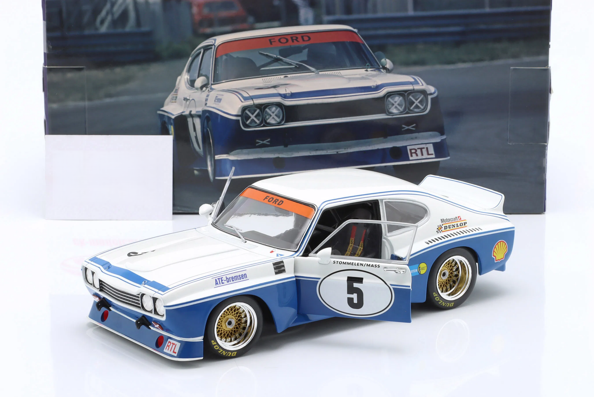1/18 WERK83 - FORD ENGLAND - CAPRI RS 3100 N 5 ETCC ZANDVOORT 1974 DIETER GLEMSER - TOINE HEZEMANS