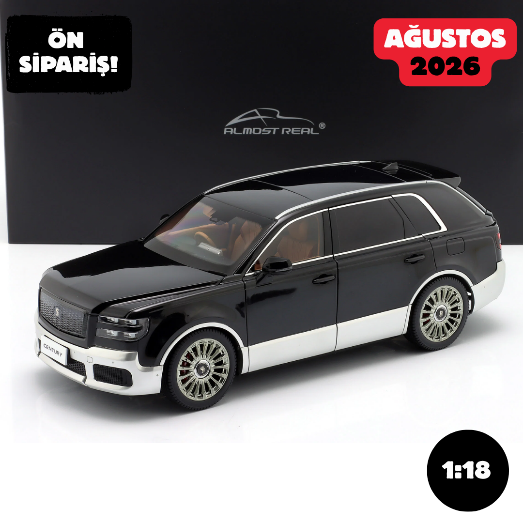 Ön Sipariş - 1/18 Almost Real Toyota CenturY black / silver - ALM870220