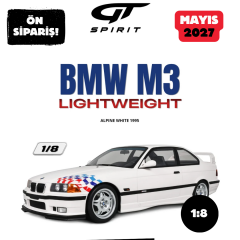 Ön Sipariş - 1/8 GT Spirit BMW M3 E36 LIGHTWEIGHT, ALPINE WHITE - GTS801002