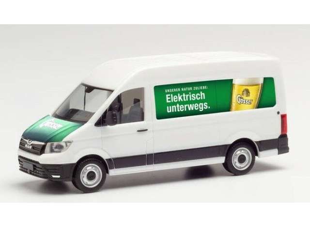 1/87 MAN eTGE Gösser Beer, white/green