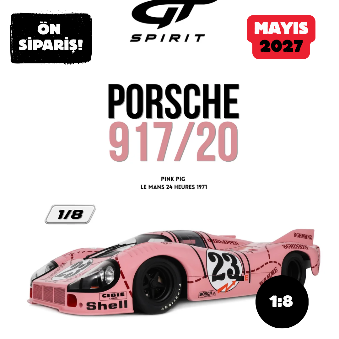 Ön Sipariş - 1/8 GT Spirit PORSCHE 917/20 PINK PIG LE MANS 24 HEURES - GTS803301