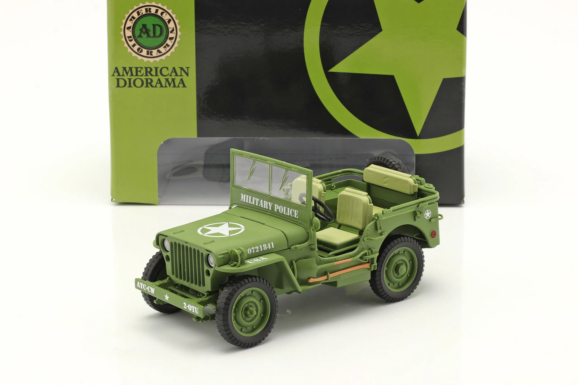 1/18 American Diorama Jeep Willys military police - AD77406