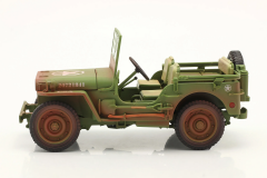 1/18 American Diorama Jeep Willys military police Dirty version - AD77406A