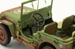 1/18 American Diorama Jeep Willys military police Dirty version - AD77406A