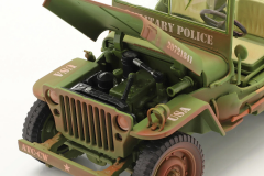 1/18 American Diorama Jeep Willys military police Dirty version - AD77406A
