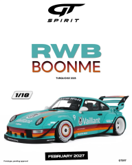 Ön Sipariş - 1/18 GT Spirit PORSCHE 911 RWB BOONME, TURQUOISE - GT597