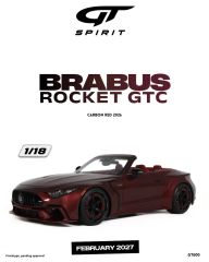 Ön Sipariş - 1/18 GT Spirit MERCEDES-BENZ BRABUS ROCKET GTC, CARBON RED - GT600