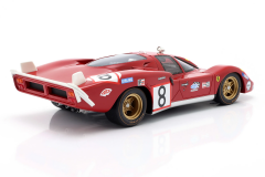 1/18 WERK83 - FERRARI - 512S 5.0L V12 LONG TAIL TEAM SEFAC SPA FERRARI N 8 24h LE MANS 1970 ARTURO MERZIARIO - CLAY REGAZZONI