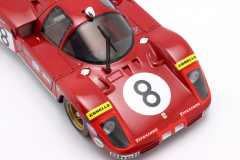 1/18 WERK83 - FERRARI - 512S 5.0L V12 LONG TAIL TEAM SEFAC SPA FERRARI N 8 24h LE MANS 1970 ARTURO MERZIARIO - CLAY REGAZZONI