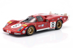 1/18 WERK83 - FERRARI - 512S 5.0L V12 LONG TAIL TEAM SEFAC SPA FERRARI N 8 24h LE MANS 1970 ARTURO MERZIARIO - CLAY REGAZZONI
