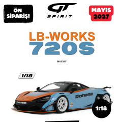 Ön Sipariş - 1/18 GT Spirit McLaren 720S LB-WORKS 720S, ORANGE & BLUE - GT989