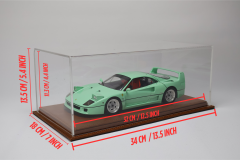 LYRD BOX - 1:18 ÖLÇEK - KOYU KAHVE SERGİLEME STANDI - (KAHVE DİKİŞ) LY134