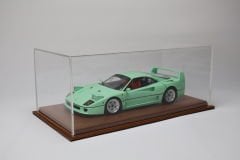 LYRD BOX - 1:18 ÖLÇEK - KOYU KAHVE SERGİLEME STANDI - (KAHVE DİKİŞ) LY134