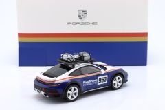 SPARK-MODEL - PORSCHE - 911 992 N 953 RALLY DAKAR ROUGHROADS WITH PACK ROOF ACCESSORIES 2023 - CON VETRINA - WITH SHOWCASE