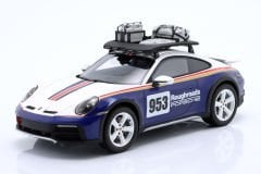 SPARK-MODEL - PORSCHE - 911 992 N 953 RALLY DAKAR ROUGHROADS WITH PACK ROOF ACCESSORIES 2023 - CON VETRINA - WITH SHOWCASE