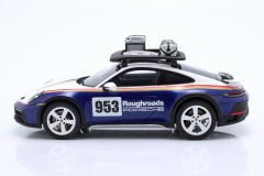 SPARK-MODEL - PORSCHE - 911 992 N 953 RALLY DAKAR ROUGHROADS WITH PACK ROOF ACCESSORIES 2023 - CON VETRINA - WITH SHOWCASE