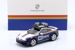 SPARK-MODEL - PORSCHE - 911 992 N 953 RALLY DAKAR ROUGHROADS WITH PACK ROOF ACCESSORIES 2023 - CON VETRINA - WITH SHOWCASE