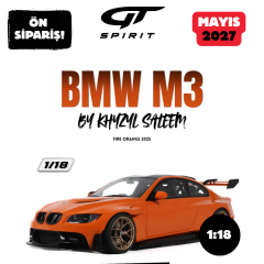 Ön Sipariş - 1/18 GT Spirit BMW M3 E92 BY KHYZYL SALEEM, FIRE ORANGE - GT621