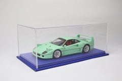 LYRD BOX - 1:18 ÖLÇEK - MAVİ SERGİLEME STANDI - (BEYAZ DİKİŞ) LY135