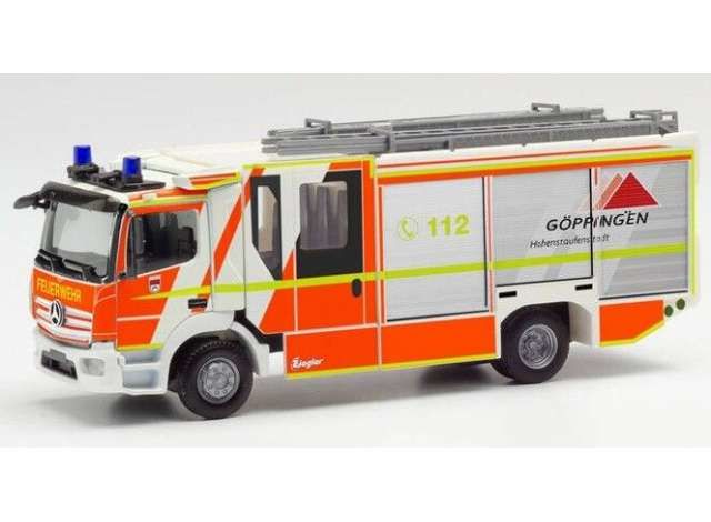 1/87 2013 Mercedes Benz Atego Ziegler Z-Cab Feuerwehr Göppingen, orange.white