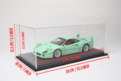 LYRD BOX - 1:18 ÖLÇEK - LEKELİ ANTRASİT SERGİLEME STANDI - (GRİ DİKİŞ) LY136