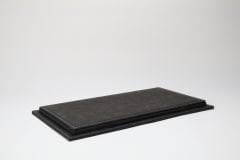 LYRD BOX - 1:18 ÖLÇEK - LEKELİ ANTRASİT SERGİLEME STANDI - (GRİ DİKİŞ) LY136