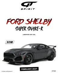 Ön Sipariş - 1/18 GT Spirit FORD Mustang SHELBY SUPER SNAKE-R, CARBONIZED GREY - GT1020