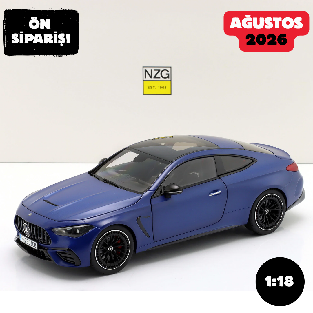 Ön Sipariş - 1/18 NZG Mercedes-Benz AMG CLE 53 4Matic+ Coupe 2024 spectral blue magno - 110800021