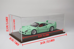 LYRD BOX - 1:18 ÖLÇEK - NUBUK BULUT KAHVE SERGİLEME STANDI - (SİYAH DİKİŞ) LY137