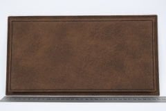 LYRD BOX - 1:18 ÖLÇEK - NUBUK BULUT KAHVE SERGİLEME STANDI - (SİYAH DİKİŞ) LY137