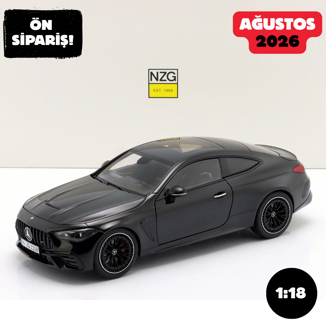Ön Sipariş - 1/18 NZG Mercedes-Benz AMG CLE 53 4Matic+ Coupe 2024 Obsidian Black - 110800050