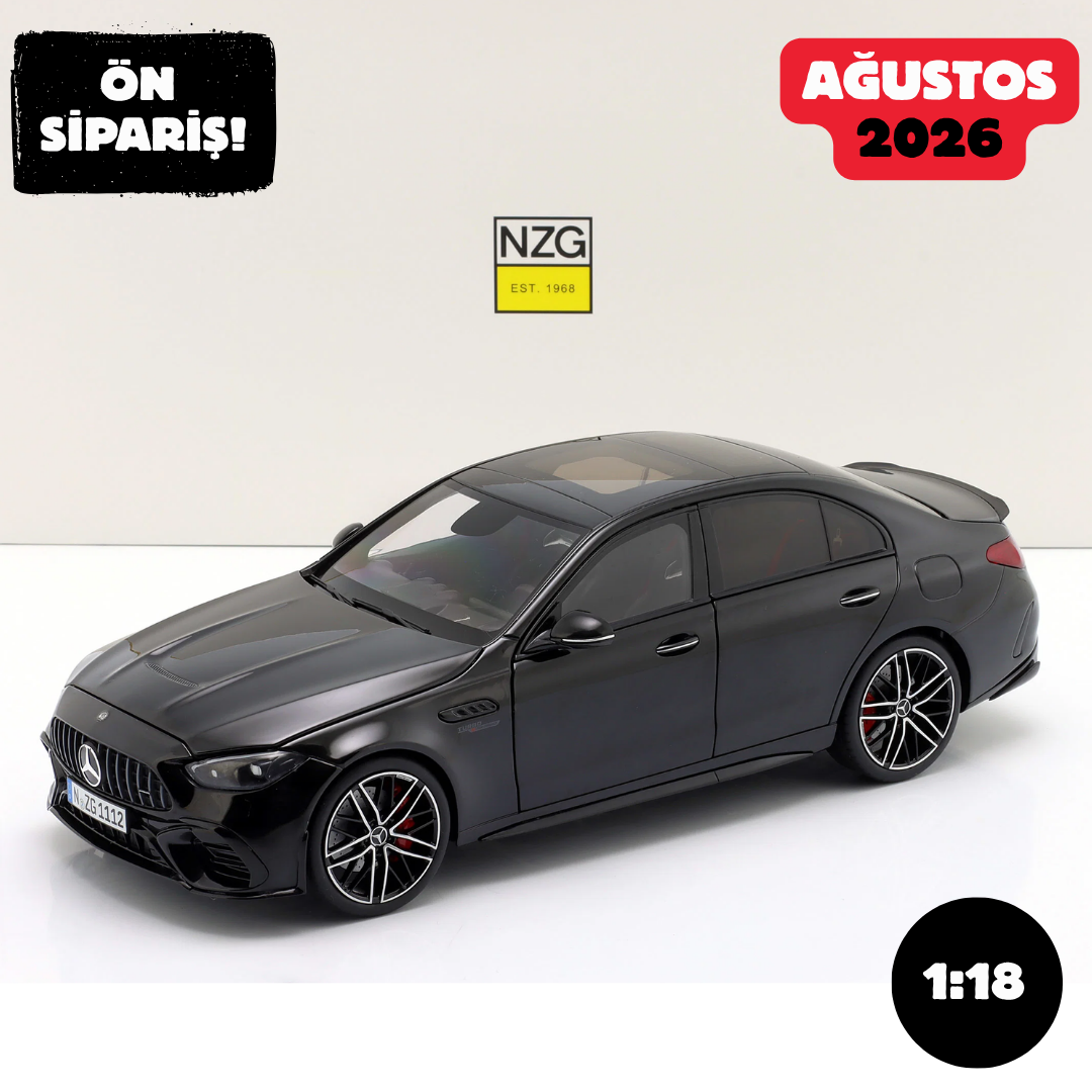 Ön Sipariş - 1/18 NZG Mercedes-Benz AMG C 63 S E Performance (W206) year 2024 obsidian black - 111200050