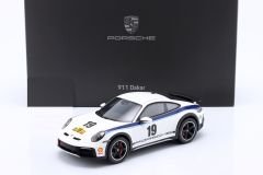 SPARK-MODEL - PORSCHE - 911 992 COUPE N 19 RALLY DAKAR DESIGN 2022 - CON VETRINA - WITH SHOWCASE