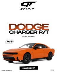 Ön Sipariş - 1/18 GT Spirit DODGE CHARGER R/T, PEEL OUT ORANGE - GT1021