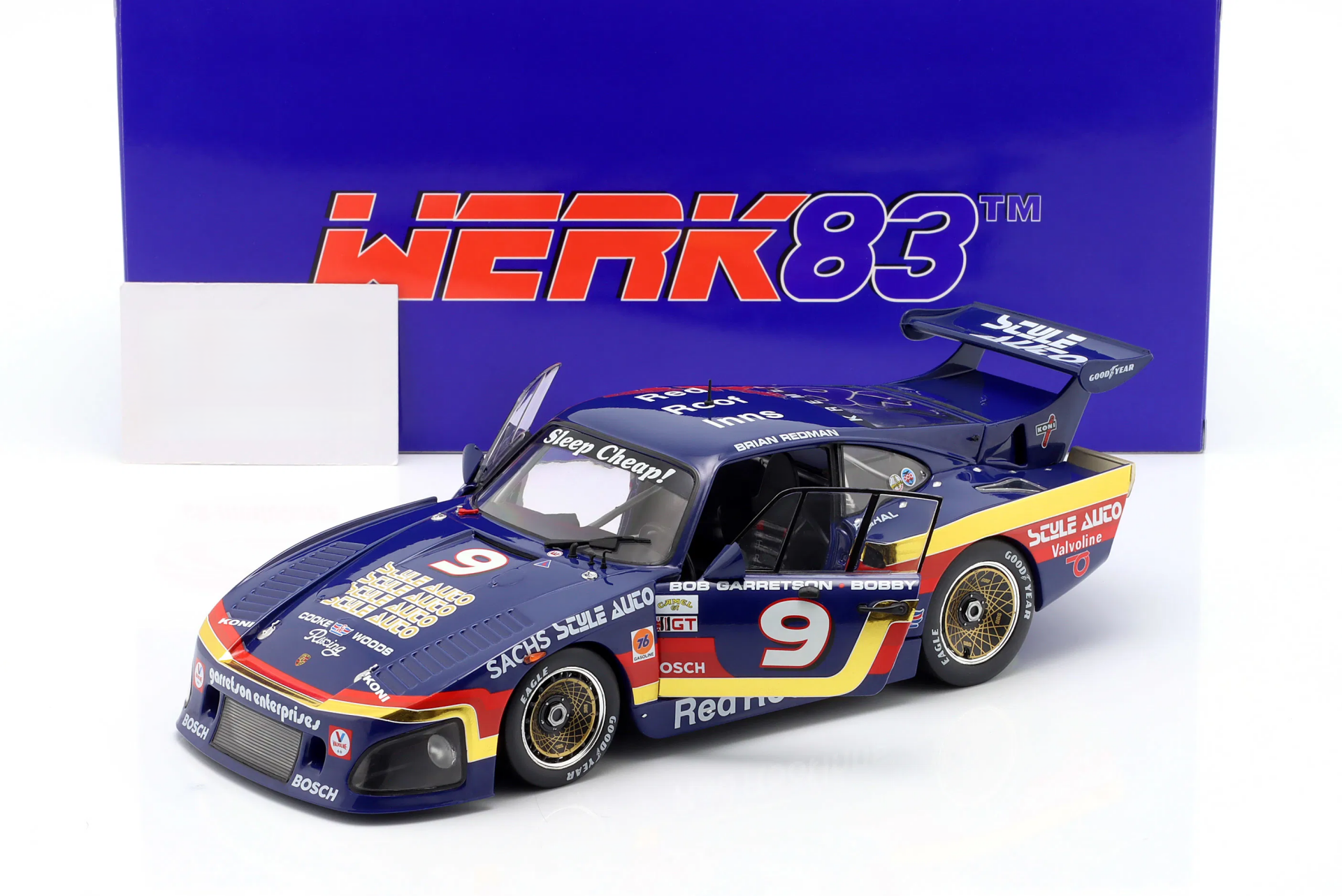 1/18 WERK83 - PORSCHE - 935 K3 3.2L TWIN TURBO TEAM GARRETSON N 9 WINNER 24h DAYTONA 1981 BOB GARRETSON - BOBBY RAHAL - BRIAN REDMAN