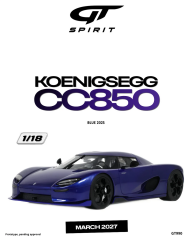 Ön Sipariş - 1/18 GT Spirit KOENIGSEGG CC850, BLUE - GT990