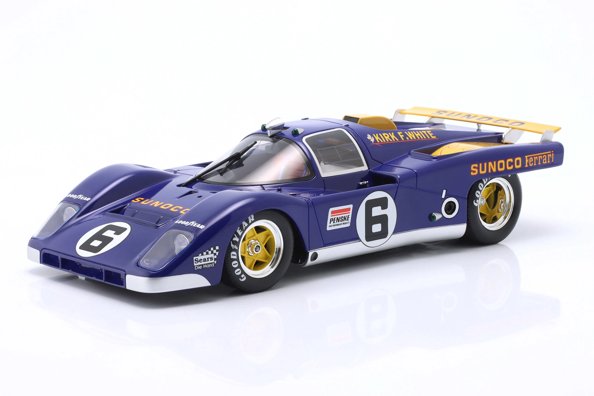 1/18 WERK83 - FERRARI - 512M 5.0L V12 TEAM PENSKE SUNOCO N 6 3rd 24h DAYTONA 1971 MARK DONOHUE - DAVID HOBBS