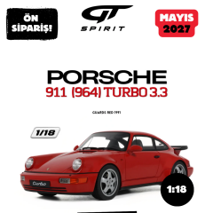 Ön Sipariş - 1/18 GT Spirit PORSCHE 911 (964) TURBO 3.3, GUARDS RED - GT1016