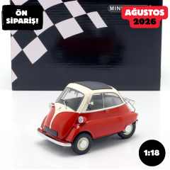 Ön Sipariş - 1/18 Minichamps BMW Isetta Year 1955 white, red - 110024001