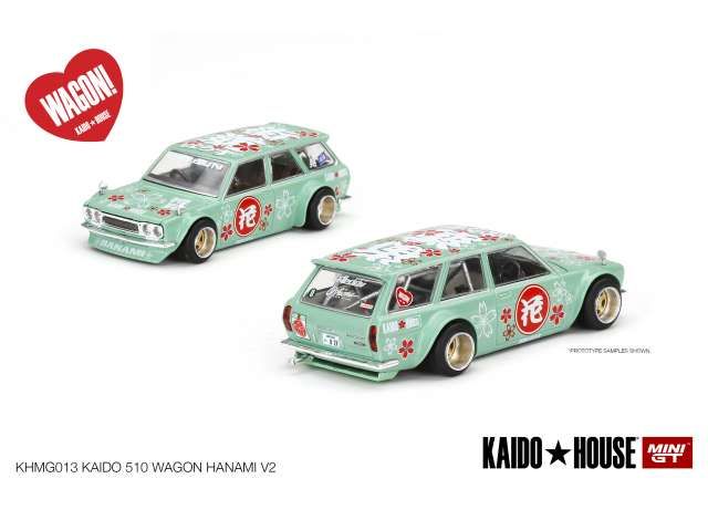 1/64 Kaido House RHD Datsun 510 Wagon *Hanami V2*, green