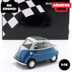 Ön Sipariş - 1/18 Minichamps BMW Isetta Year 1955 blue / white - 110024000