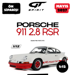 Ön Sipariş - 1/12 GT Spirit PORSCHE 911 2.8 RSR, GRAND PRIX WHITE - GT604