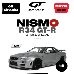 Ön Sipariş - 1/8 GT Spirit Nissan Skyline NISMO R34 GT-R Z-TUNE, SPECIAL SILVER - GTS802601
