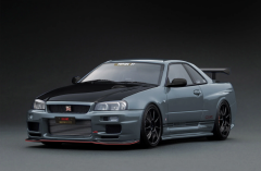 1/18 IGNITION Nissan Skyline GT-R R34 TOP SECRET (BNR34) Stealth Gray - IG3639