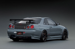 1/18 IGNITION Nissan Skyline GT-R R34 TOP SECRET (BNR34) Stealth Gray - IG3639