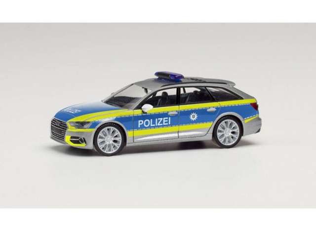 1/87 Audi A6 Avant Polizei Thüringen, silver/blue/yellow